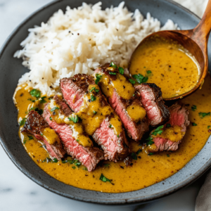 Kokosnuss-Curry-Steak-Soße Rezept